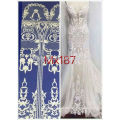 2017 high quality cheap white fabrics lace for wedding dress